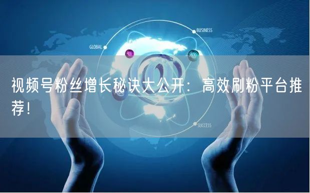 视频号粉丝增长秘诀大公开：高效刷粉平台推荐！