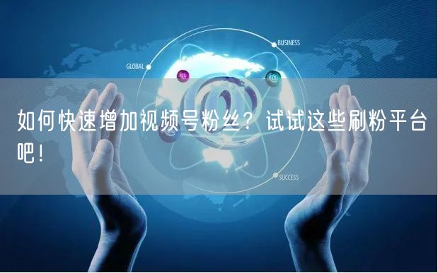 如何快速增加视频号粉丝？试试这些刷粉平台吧！