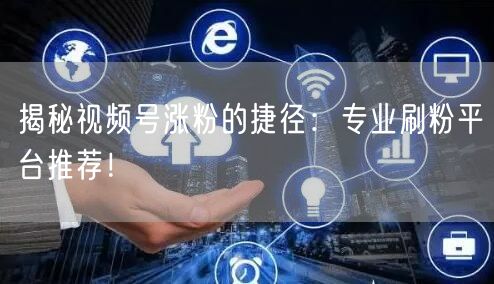 揭秘视频号涨粉的捷径：专业刷粉平台推荐！