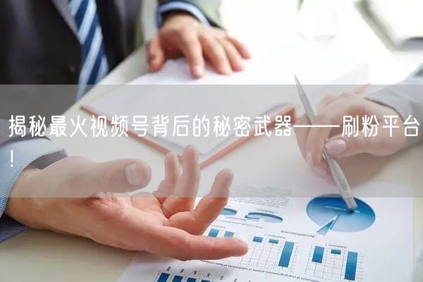 揭秘最火视频号背后的秘密武器——刷粉平台！