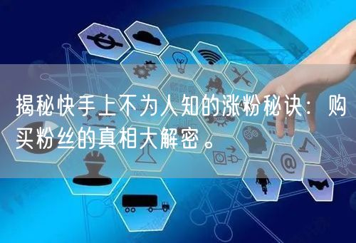 揭秘快手上不为人知的涨粉秘诀：购买粉丝的真相大解密。