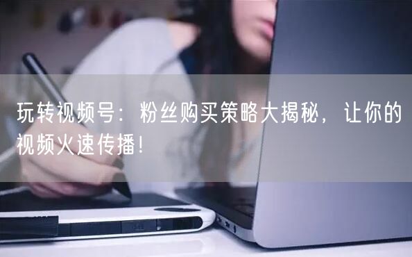 玩转视频号：粉丝购买策略大揭秘，让你的视频火速传播！