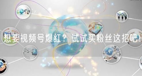 想要视频号爆红？试试买粉丝这招吧！