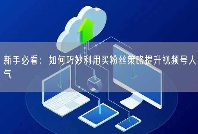 新手必看：如何巧妙利用买粉丝策略提升视频号人气
