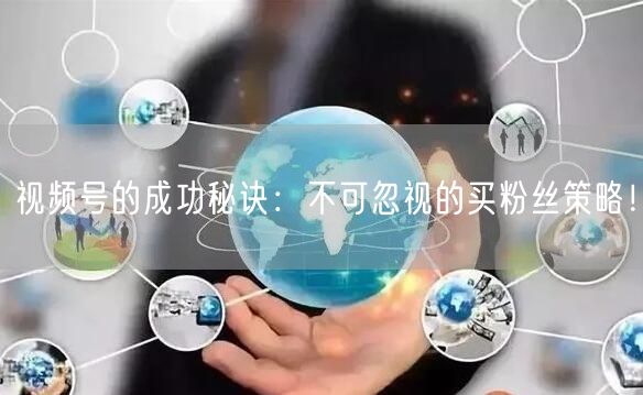 视频号的成功秘诀：不可忽视的买粉丝策略！