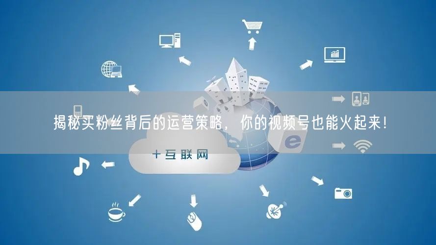 揭秘买粉丝背后的运营策略，你的视频号也能火起来！