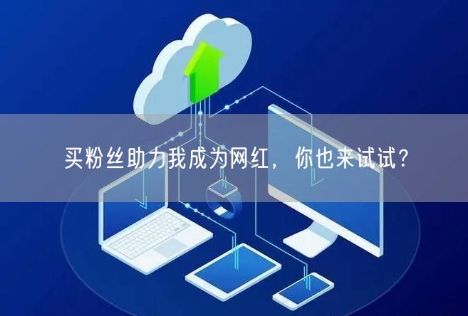 买粉丝助力我成为网红，你也来试试？