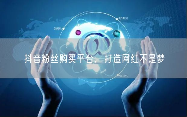 抖音粉丝购买平台，打造网红不是梦