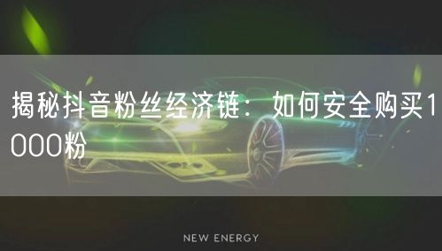 揭秘抖音粉丝经济链：如何安全购买1000粉