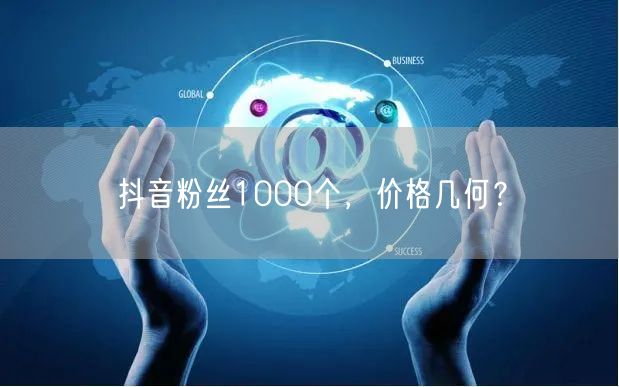 抖音粉丝1000个，价格几何？