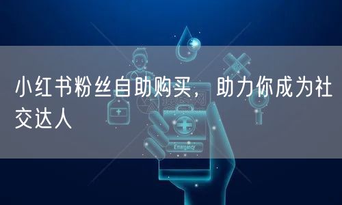 小红书粉丝自助购买，助力你成为社交达人
