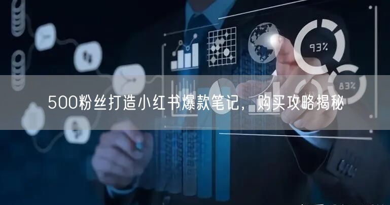 500粉丝打造小红书爆款笔记，购买攻略揭秘