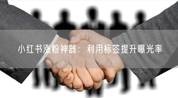 小红书涨粉神器：利用标签提升曝光率