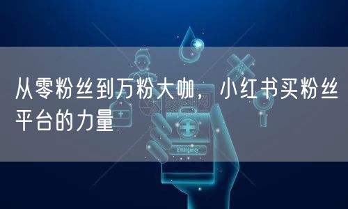 从零粉丝到万粉大咖，小红书买粉丝平台的力量
