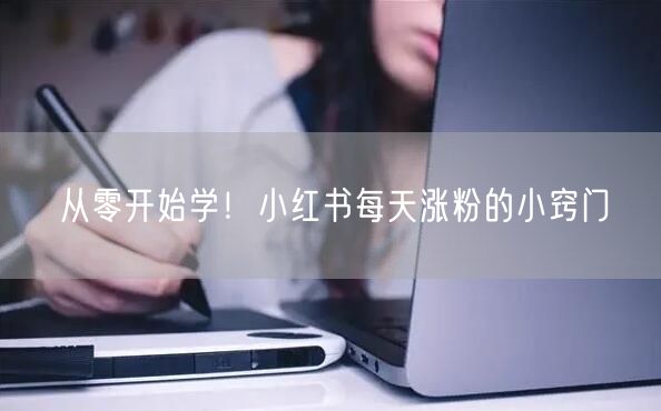 从零开始学！小红书每天涨粉的小窍门