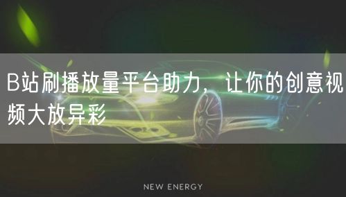 B站刷播放量平台助力，让你的创意视频大放异彩