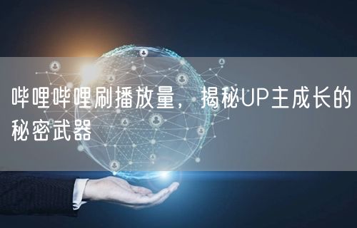 哔哩哔哩刷播放量，揭秘UP主成长的秘密武器