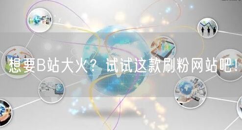 想要B站大火？试试这款刷粉网站吧！