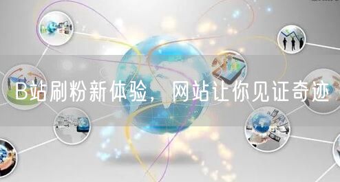 B站刷粉新体验，网站让你见证奇迹