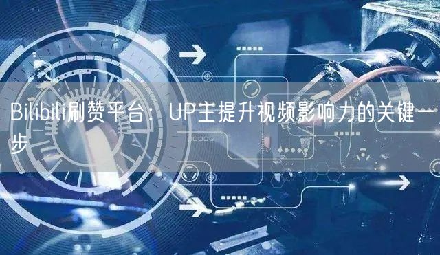Bilibili刷赞平台：UP主提升视频影响力的关键一步