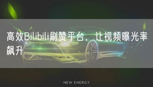 高效Bilibili刷赞平台，让视频曝光率飙升