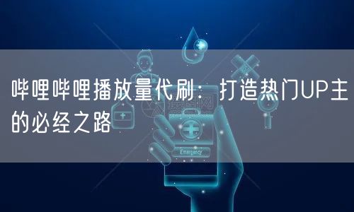 哔哩哔哩播放量代刷：打造热门UP主的必经之路