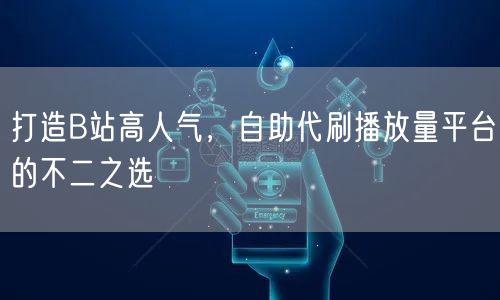 打造B站高人气，自助代刷播放量平台的不二之选