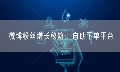 微博粉丝增长秘籍：自助下单平台