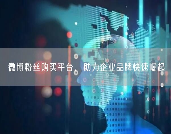 微博粉丝购买平台，助力企业品牌快速崛起