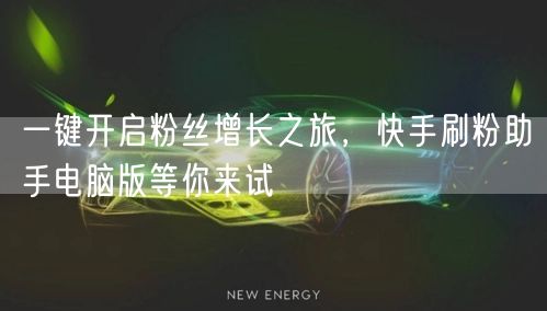 一键开启粉丝增长之旅，快手刷粉助手电脑版等你来试