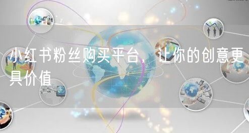 小红书粉丝购买平台，让你的创意更具价值