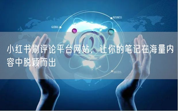 小红书刷评论平台网站，让你的笔记在海量内容中脱颖而出