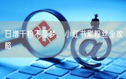 日增千粉不是梦，小红书刷粉丝全攻略