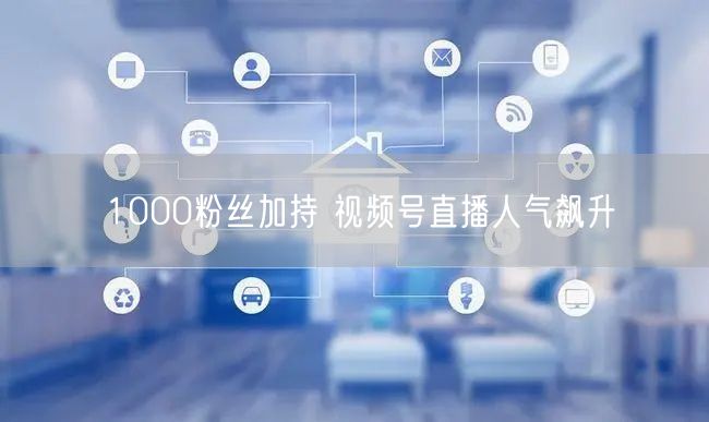 1000粉丝加持 视频号直播人气飙升