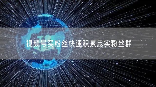 视频号买粉丝快速积累忠实粉丝群