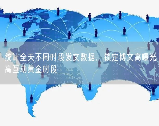 统计全天不同时段发文数据，锁定博文高曝光高互动黄金时段